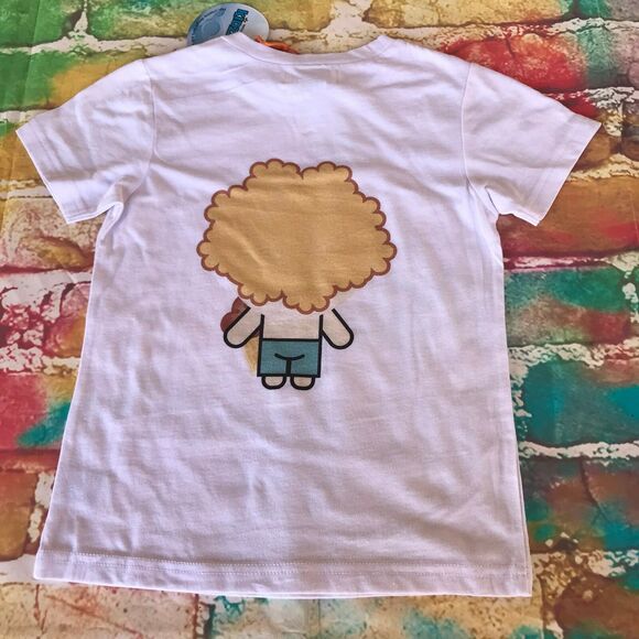 Kidzmoon Boys Tee Shirt Size 4T T-Shirt White Ice Cream Cone Eating Swim NEW - Picture 5 of 7